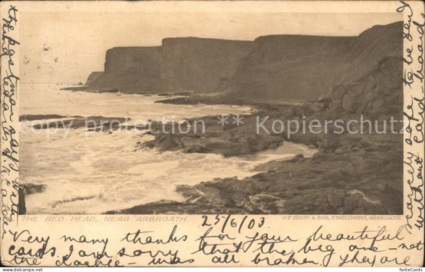 11750578 Arbroath The Red Head Cliffs Coast Angus - Sonstige & Ohne Zuordnung