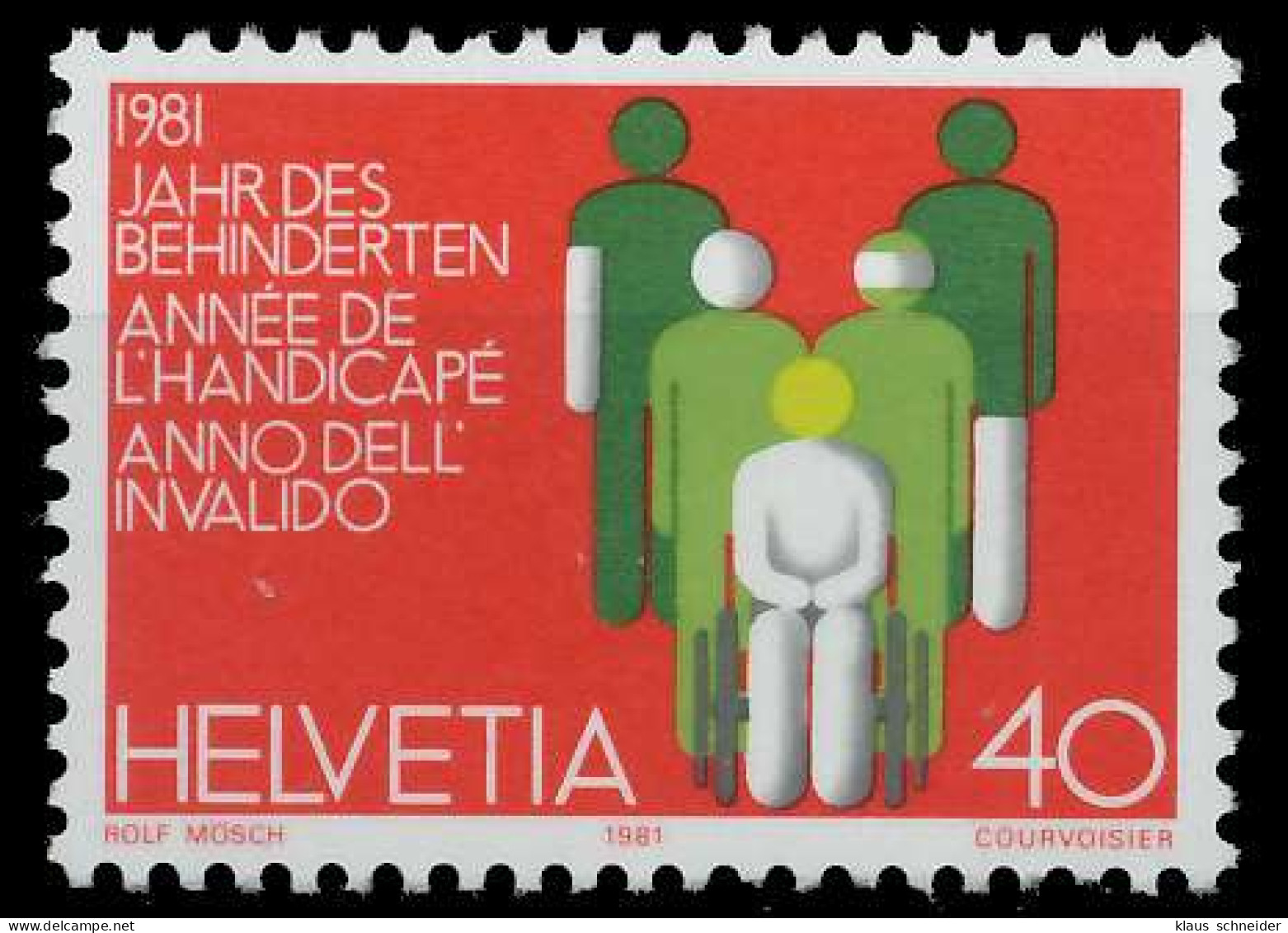 SCHWEIZ 1981 Nr 1192 Postfrisch S2D4262 - Unused Stamps