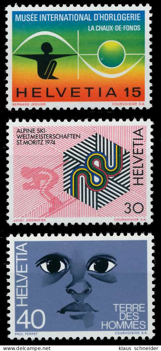 SCHWEIZ 1973 Nr 1000-1002 Postfrisch S2D42D2 - Ungebraucht