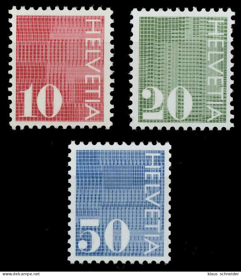 SCHWEIZ 1970 Nr 933ya-935ya Postfrisch S2D43A2 - Unused Stamps