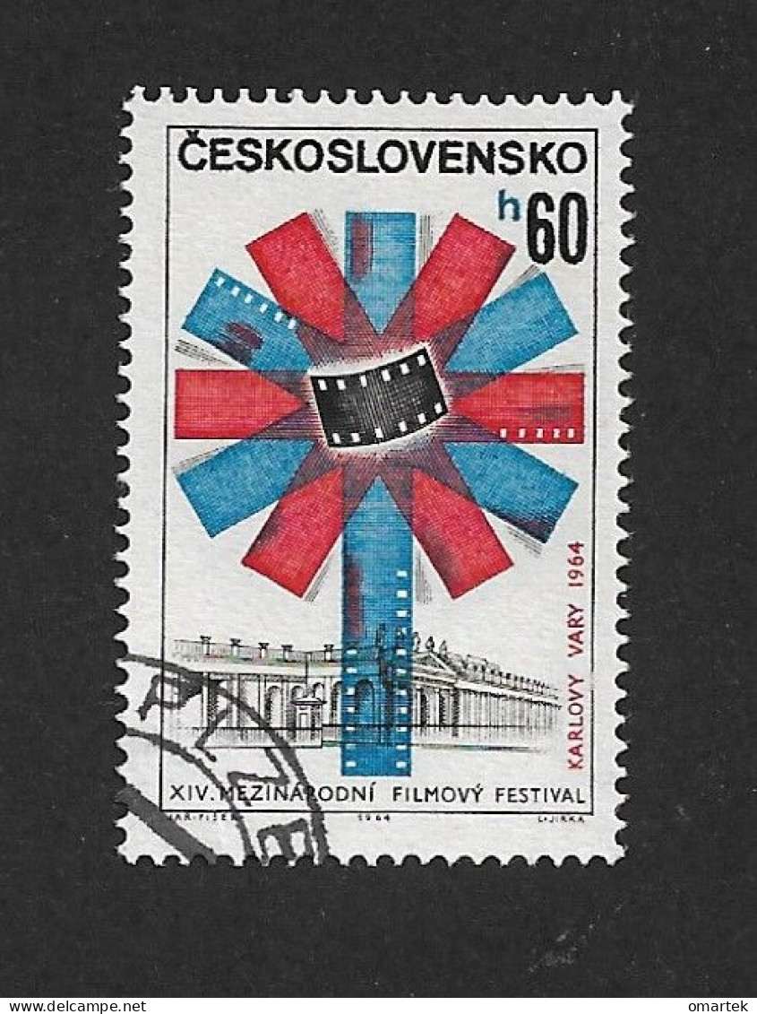 Czechoslovakia 1964 ⊙ Mi 1477 Sc 1247 Film Festival Karlovy Vary. Tschechoslowakei - Usados