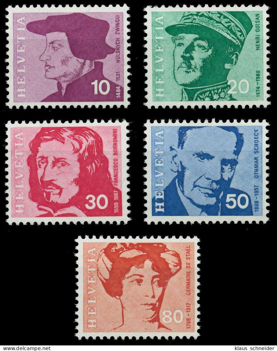 SCHWEIZ 1969 Nr 906-910 Postfrisch S2D43CE - Unused Stamps