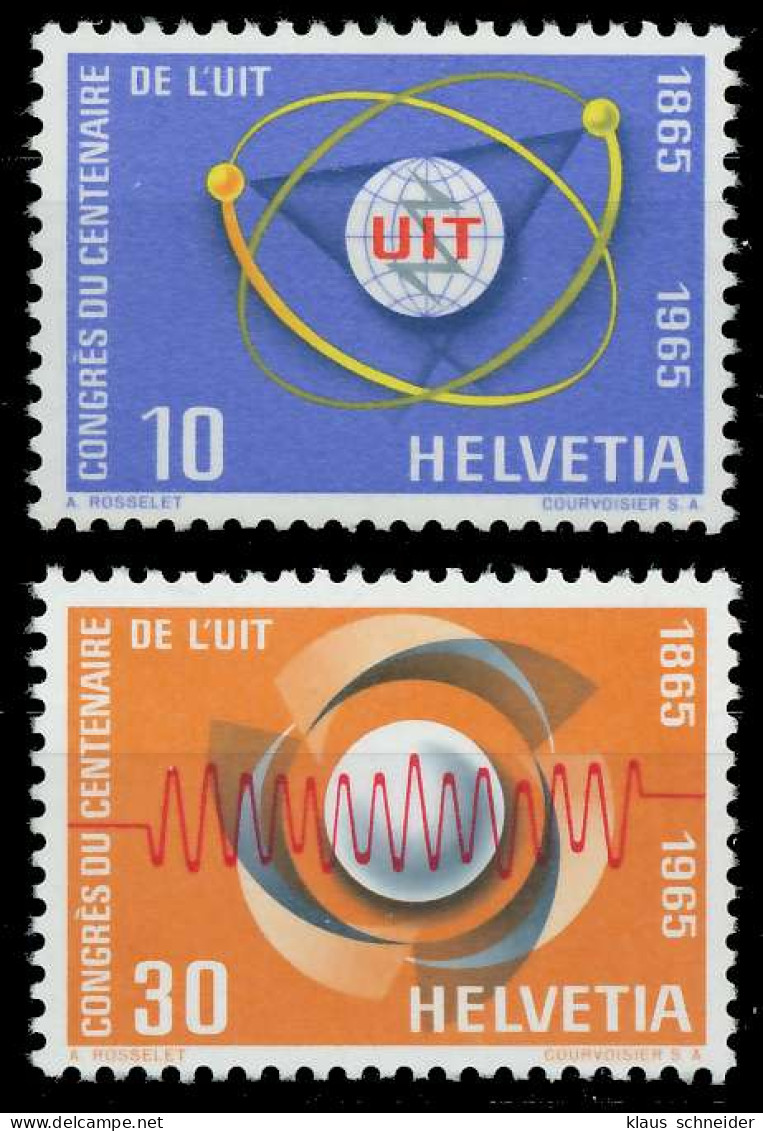 SCHWEIZ 1965 Nr 823-824 Postfrisch S2D449E - Unused Stamps