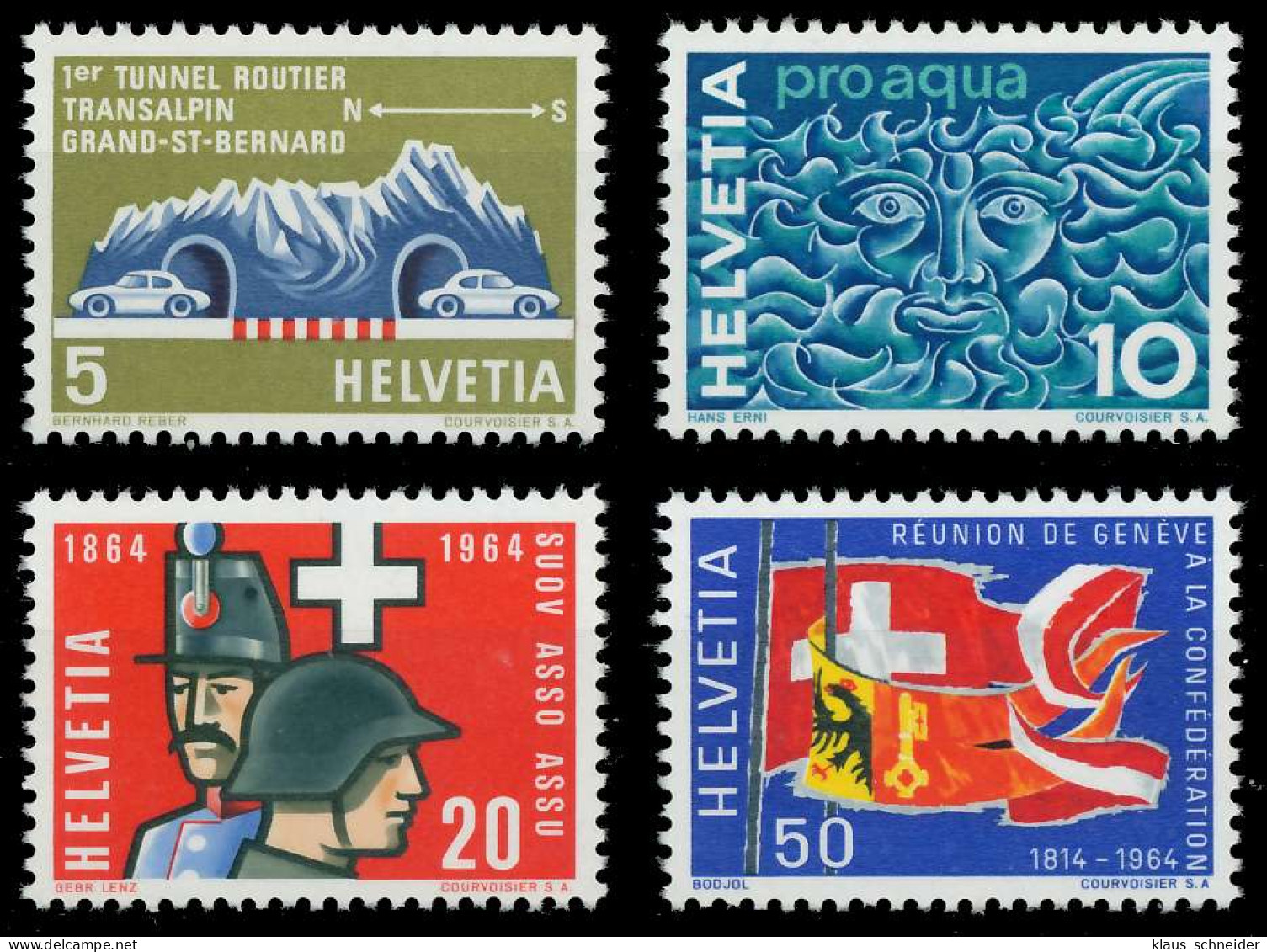 SCHWEIZ 1964 Nr 791-794 Postfrisch S2D4506 - Unused Stamps