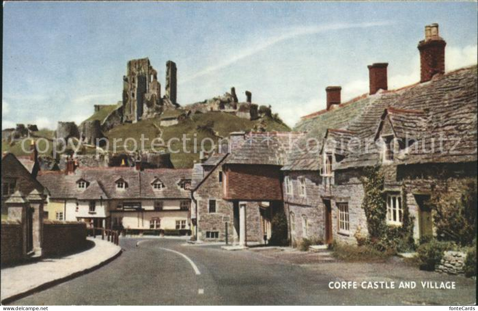11750500 Corfe Dorset Castle And Village Purbeck - Autres & Non Classés