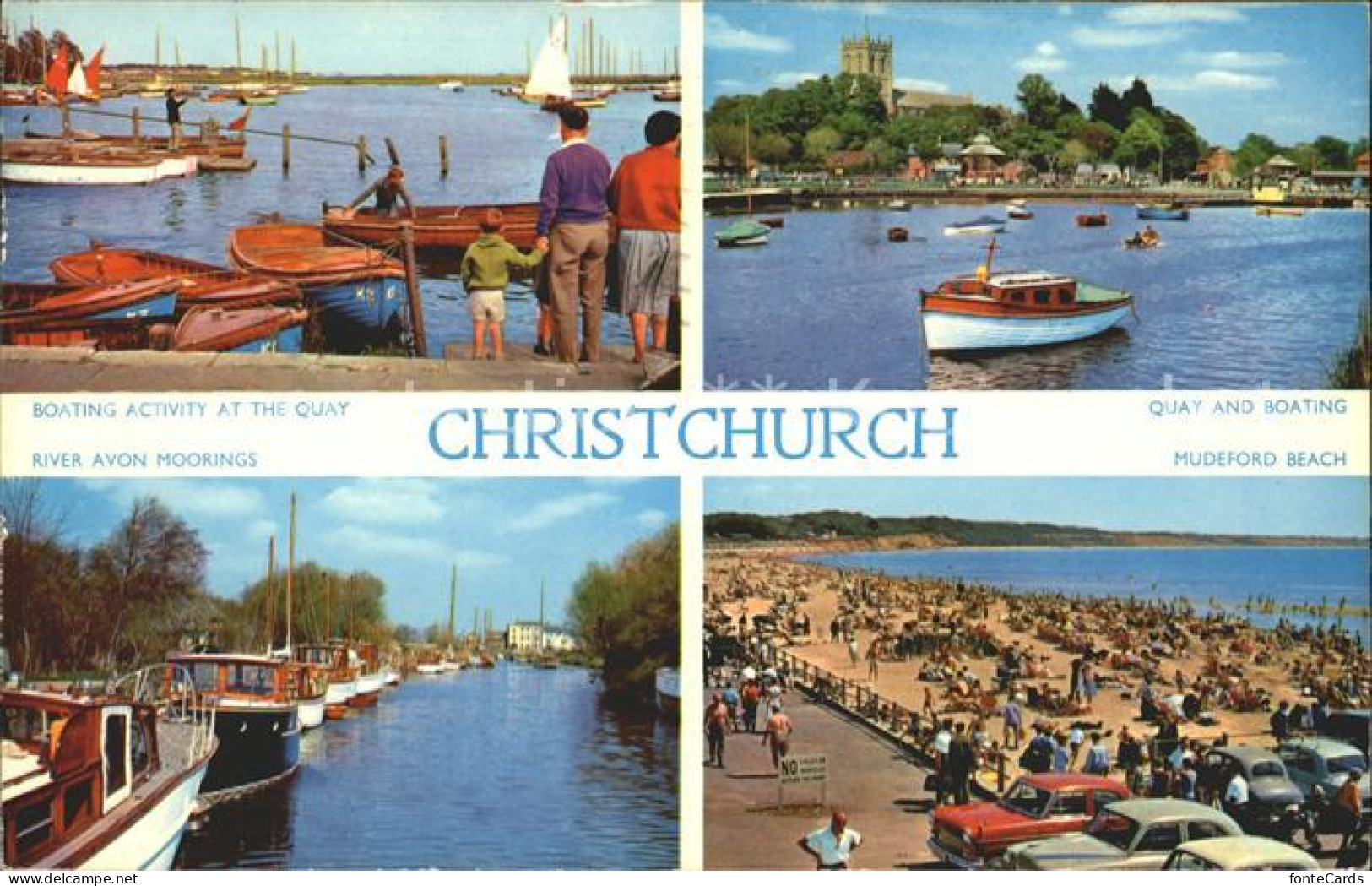 11750498 Christchurch Dorset Boating Quay Mudeford Beach River Avon Moorings Chr - Other & Unclassified