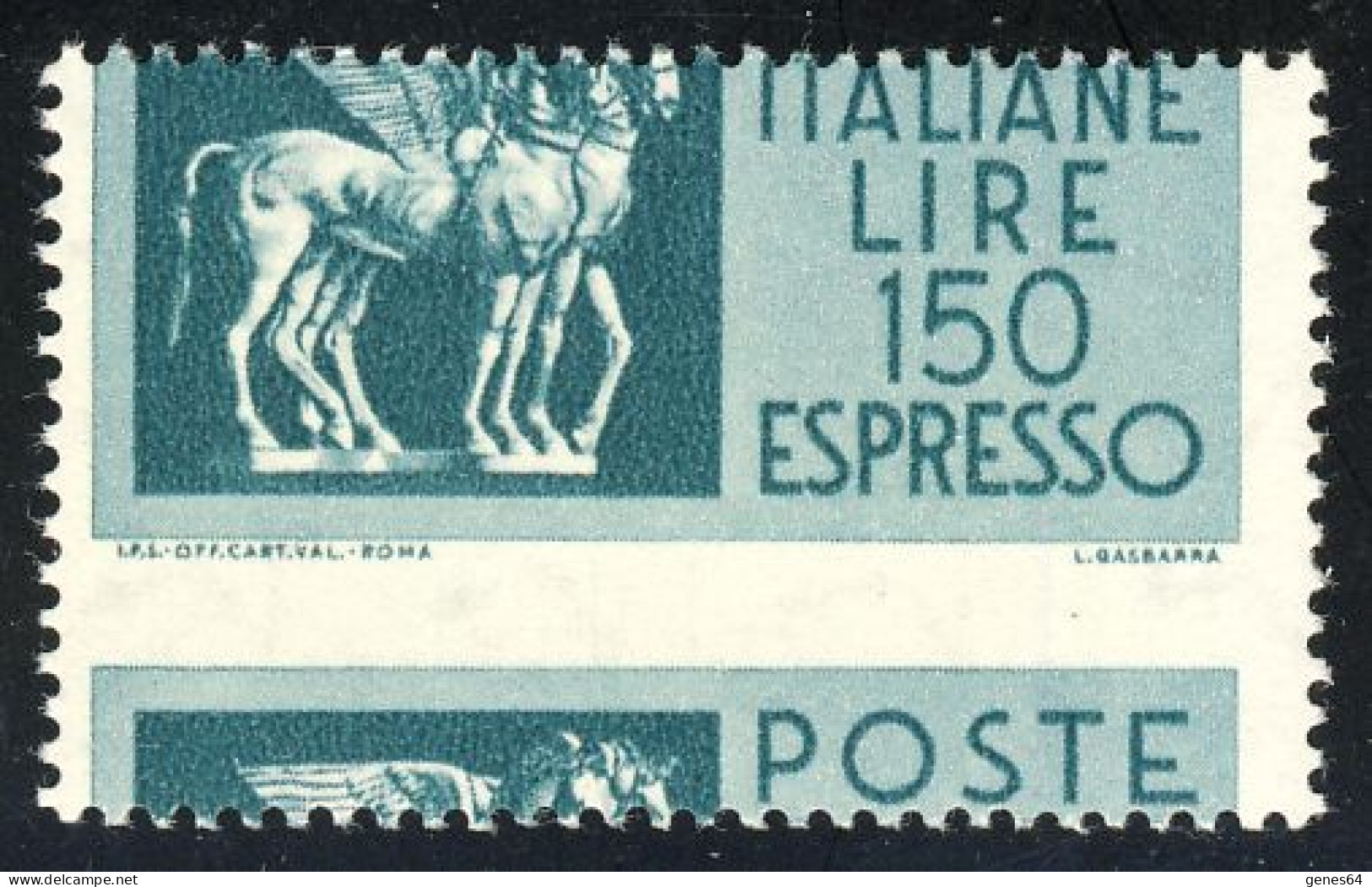 1968 - Varietà - Espresso L.150 Con Dentellatura Fortemente Spostata - Nuovo MNH -  (1 Immagine) - Errors And Curiosities