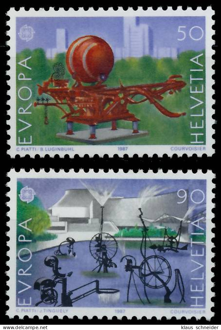 SCHWEIZ 1987 Nr 1349-1350 Postfrisch S2DA06A - Unused Stamps