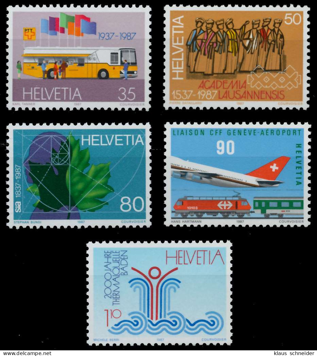 SCHWEIZ 1987 Nr 1335-1339 Postfrisch S2DA06E - Unused Stamps