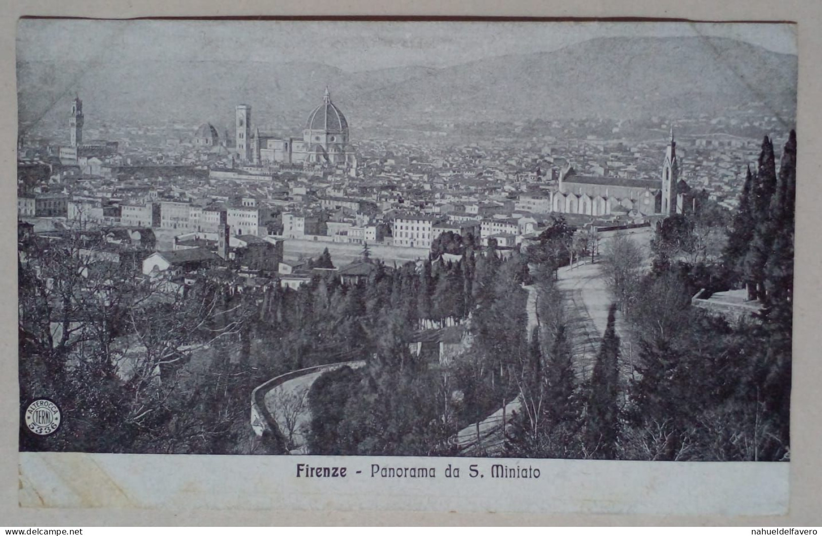 Carte Postale - Panoramique De S. Miniato, Florence, Italie. - Pintura & Cuadros