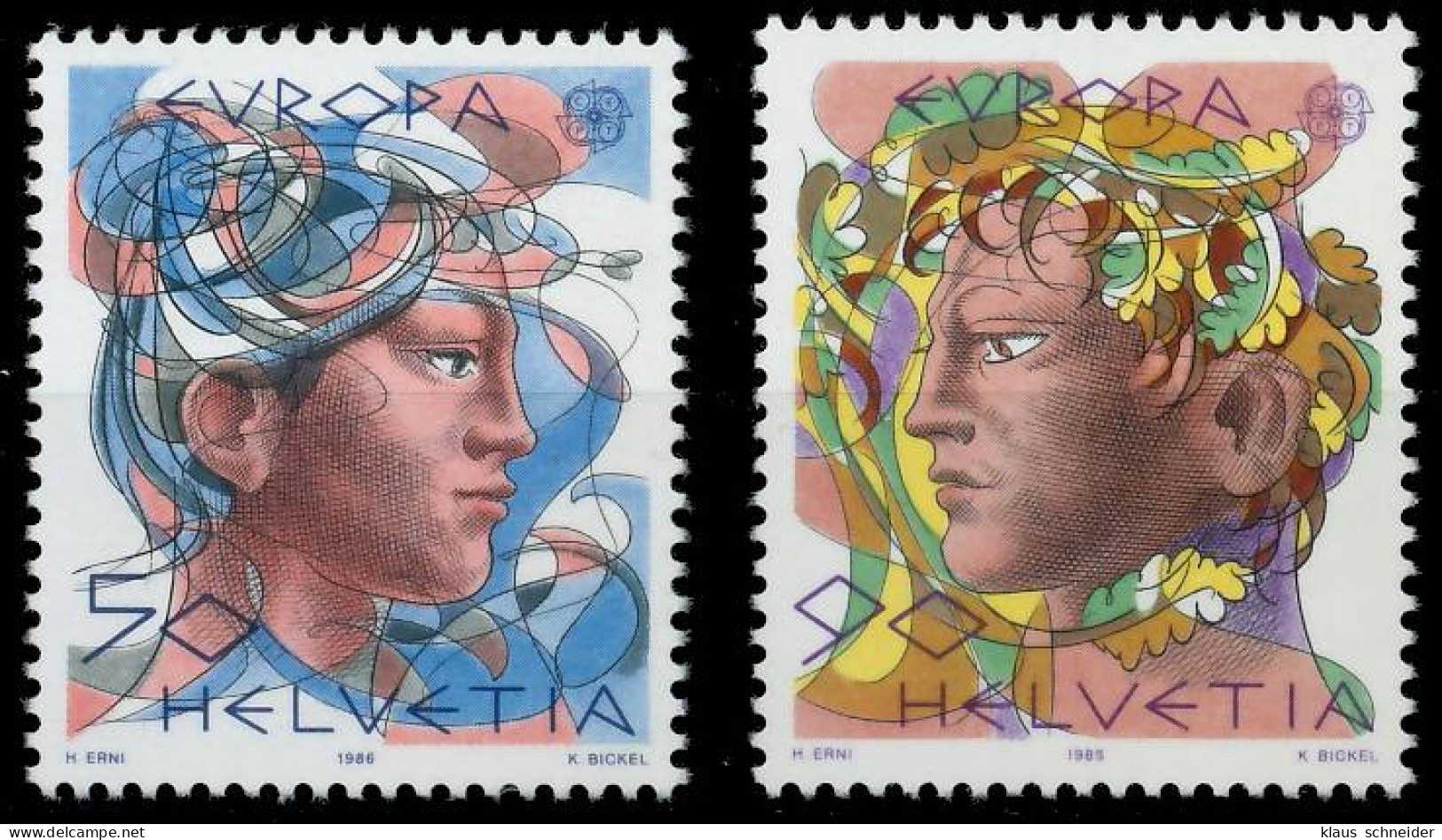 SCHWEIZ 1986 Nr 1315-1316 Postfrisch S2DA09A - Unused Stamps