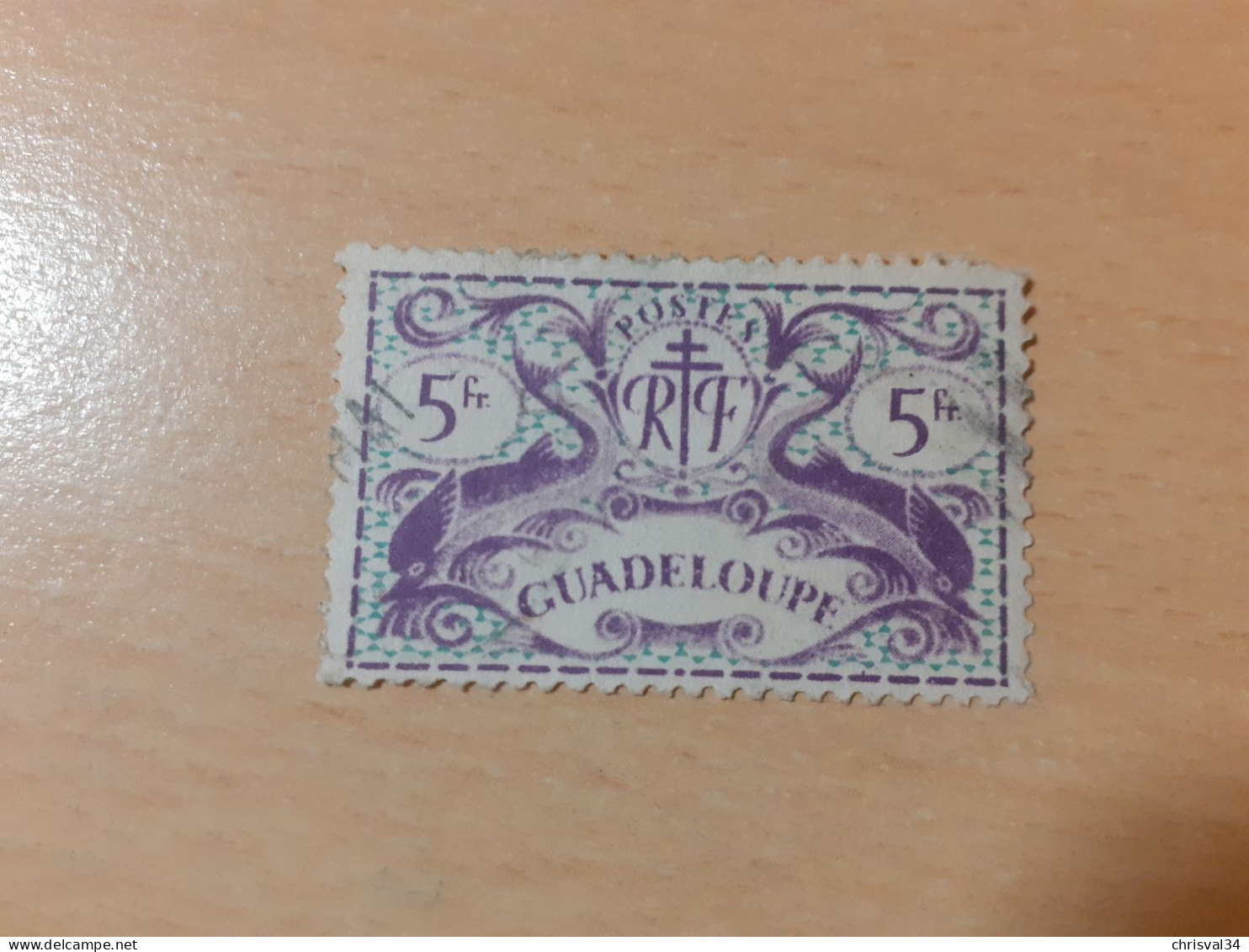 TIMBRE   GUADELOUPE       N  193    COTE  0,75   EUROS  OBLITERE - Usati