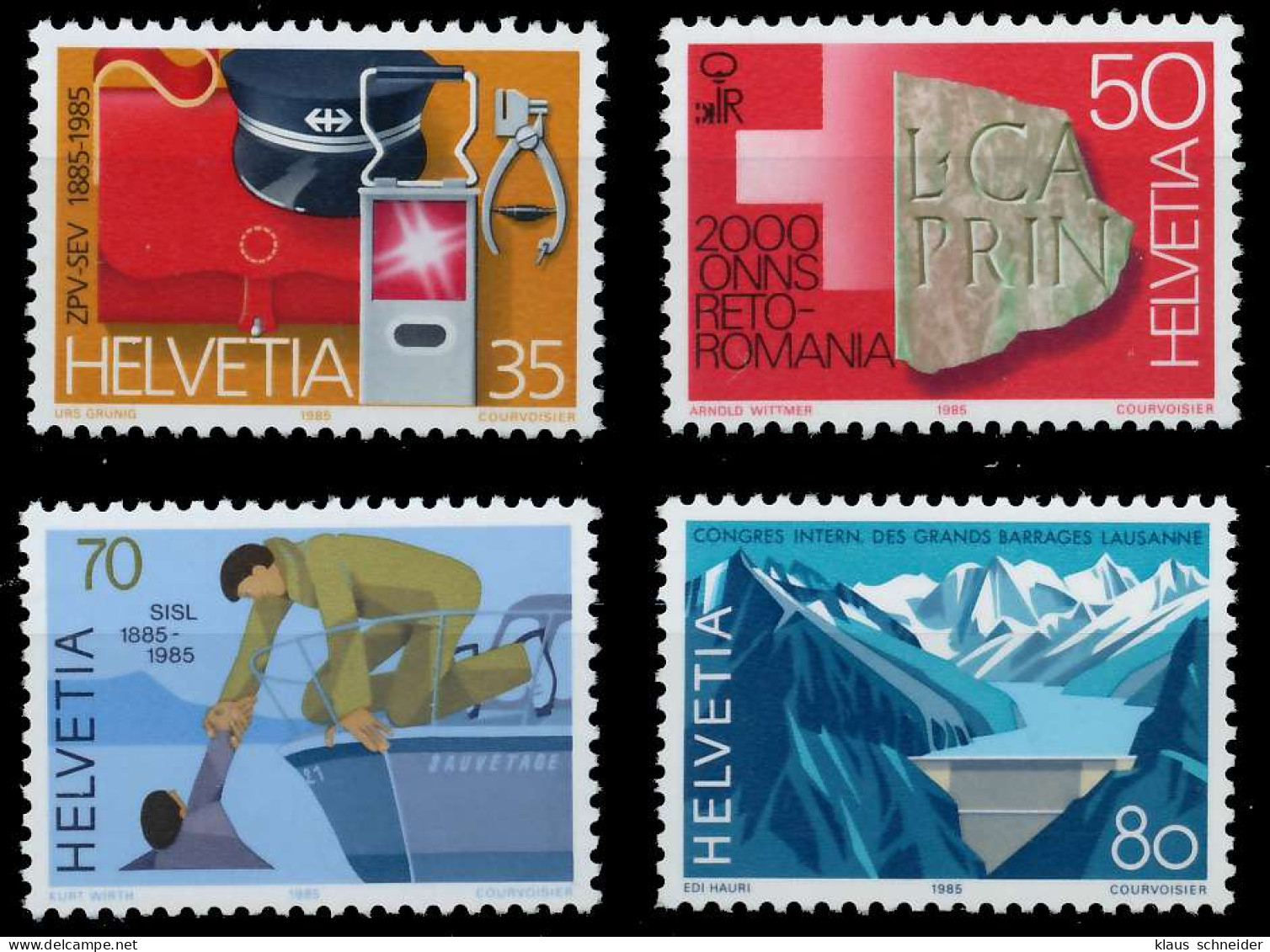 SCHWEIZ 1985 Nr 1290-1293 Postfrisch S2DA0DE - Unused Stamps