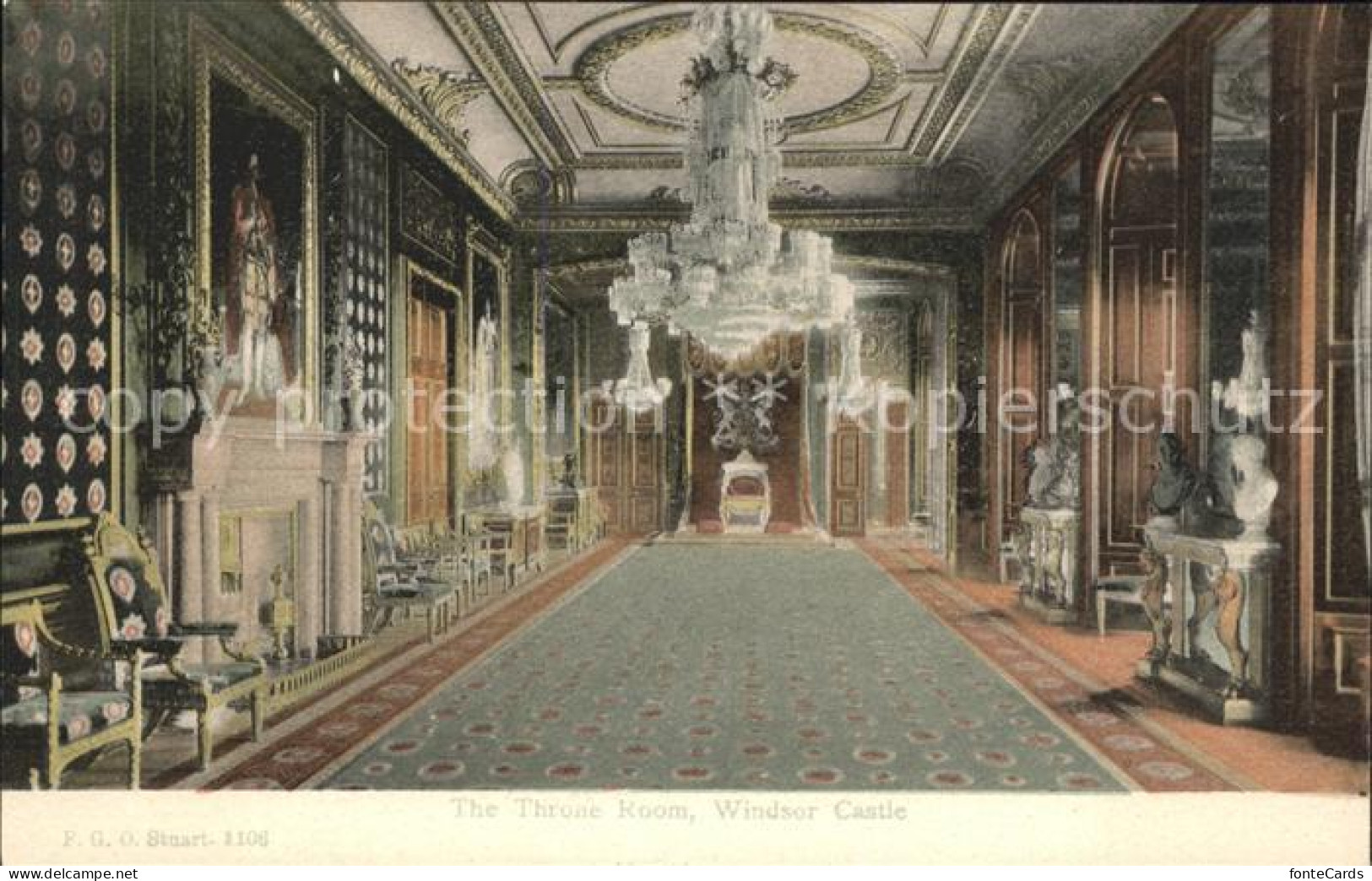 11750441 Windsor_Castle The Trone Room Kronleuchter - Autres & Non Classés