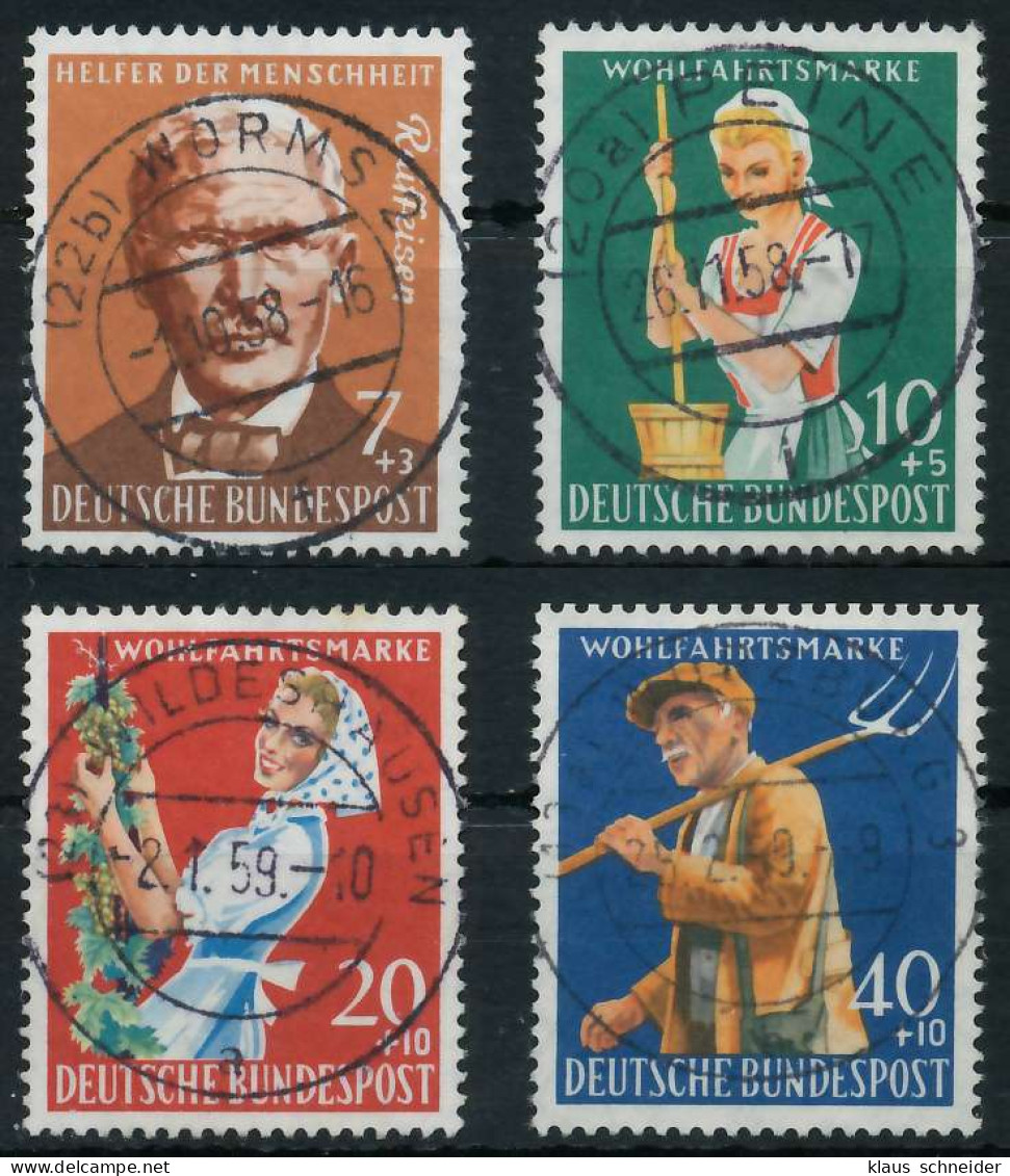 BRD BUND 1958 Nr 297-300 Zentrisch Gestempelt X69BA72 - Used Stamps