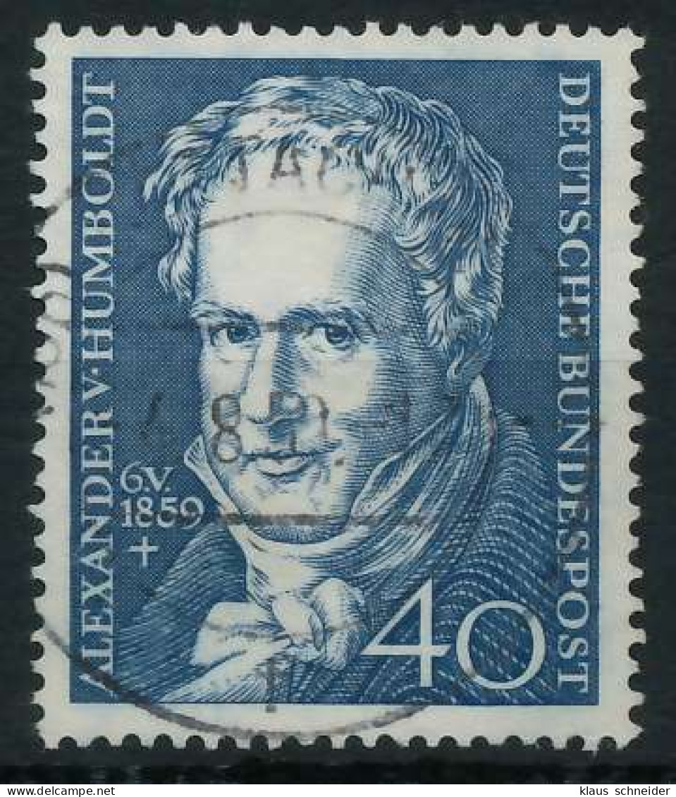 BRD BUND 1959 Nr 309 Zentrisch Gestempelt X69BAFE - Used Stamps