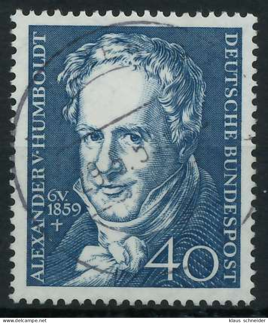 BRD BUND 1959 Nr 309 Zentrisch Gestempelt X69BAFA - Used Stamps
