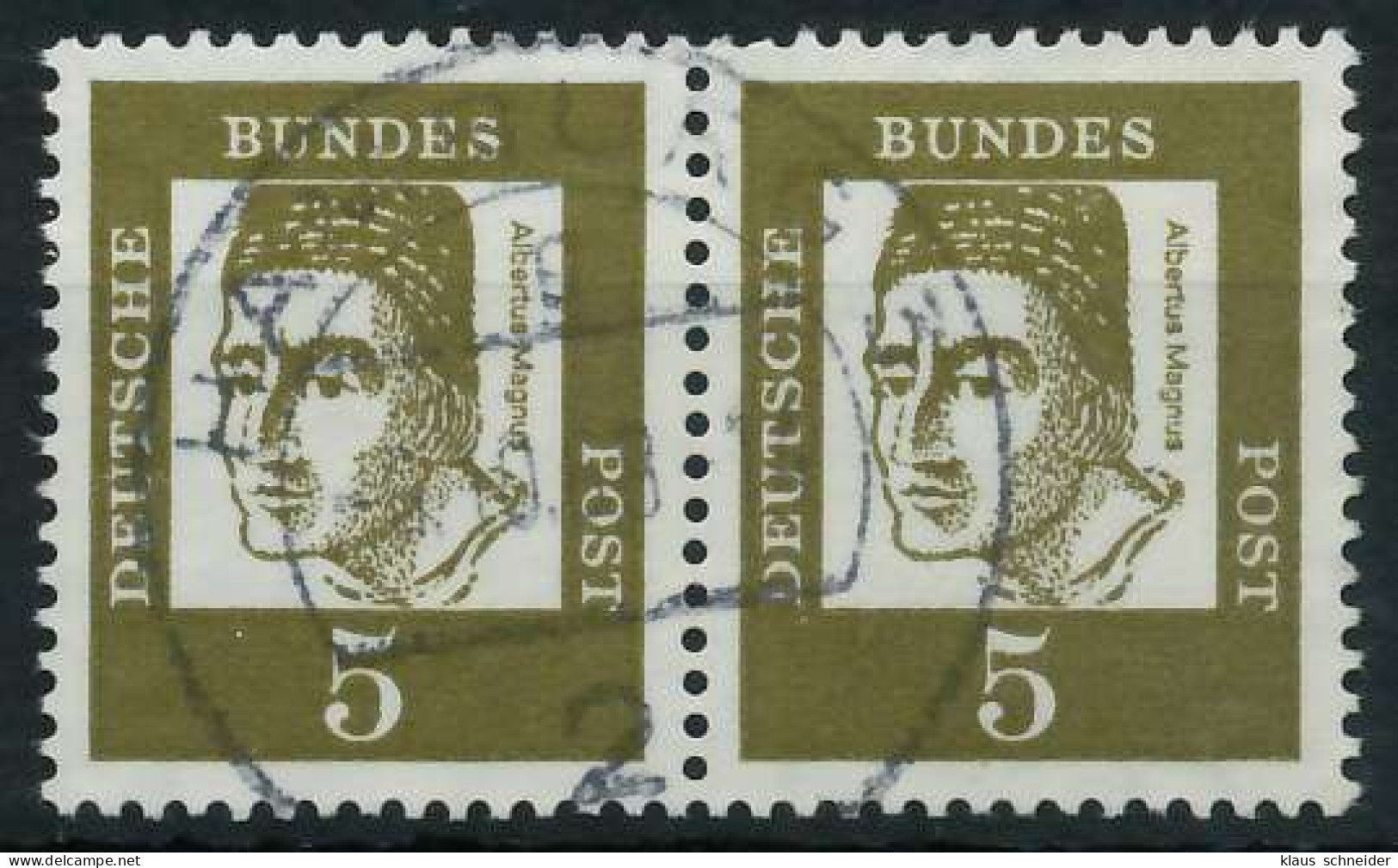 BRD BUND DS BED. DEUTSCHE Nr 347y Zentrisch Gestempelt WAAGR X6A32FA - Used Stamps