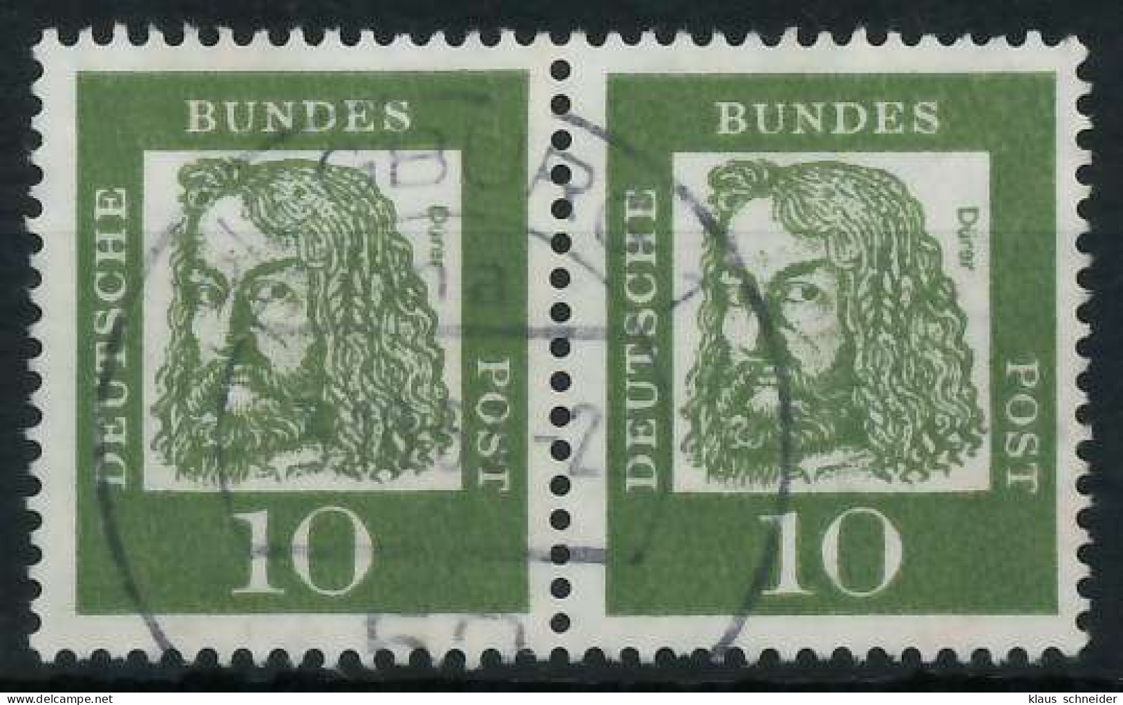 BRD BUND DS BED. DEUTSCHE Nr 350y Zentrisch Gestempelt WAAGR X6A332A - Used Stamps
