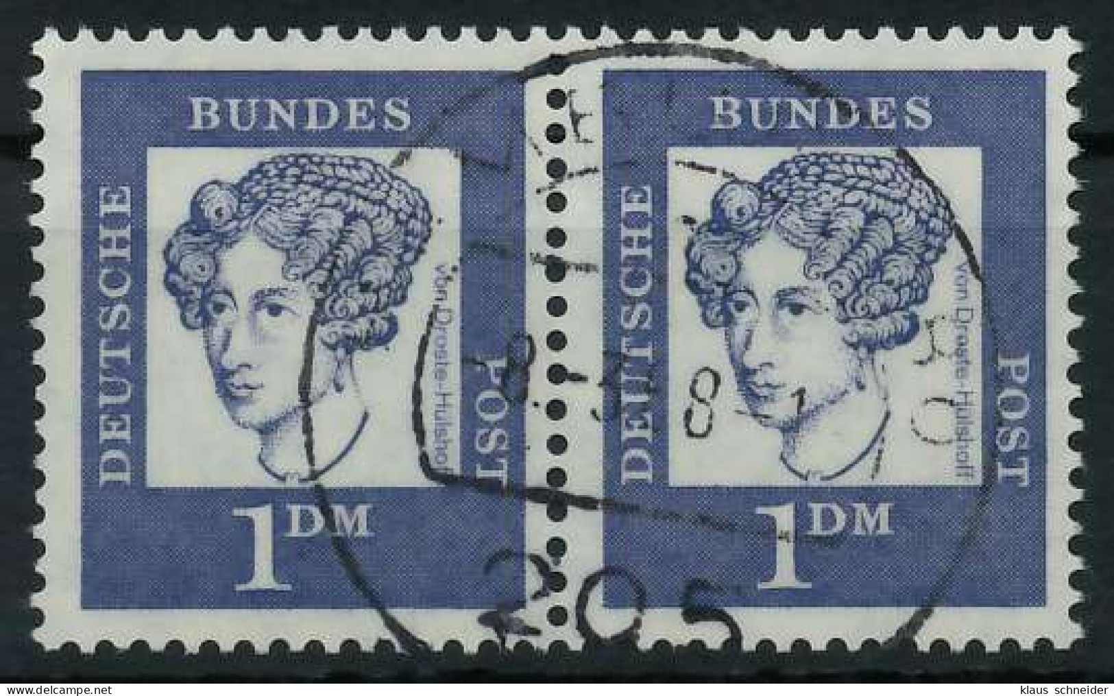 BRD BUND DS BED. DEUTSCHE Nr 361y Zentrisch Gestempelt WAAGR X6A333A - Used Stamps