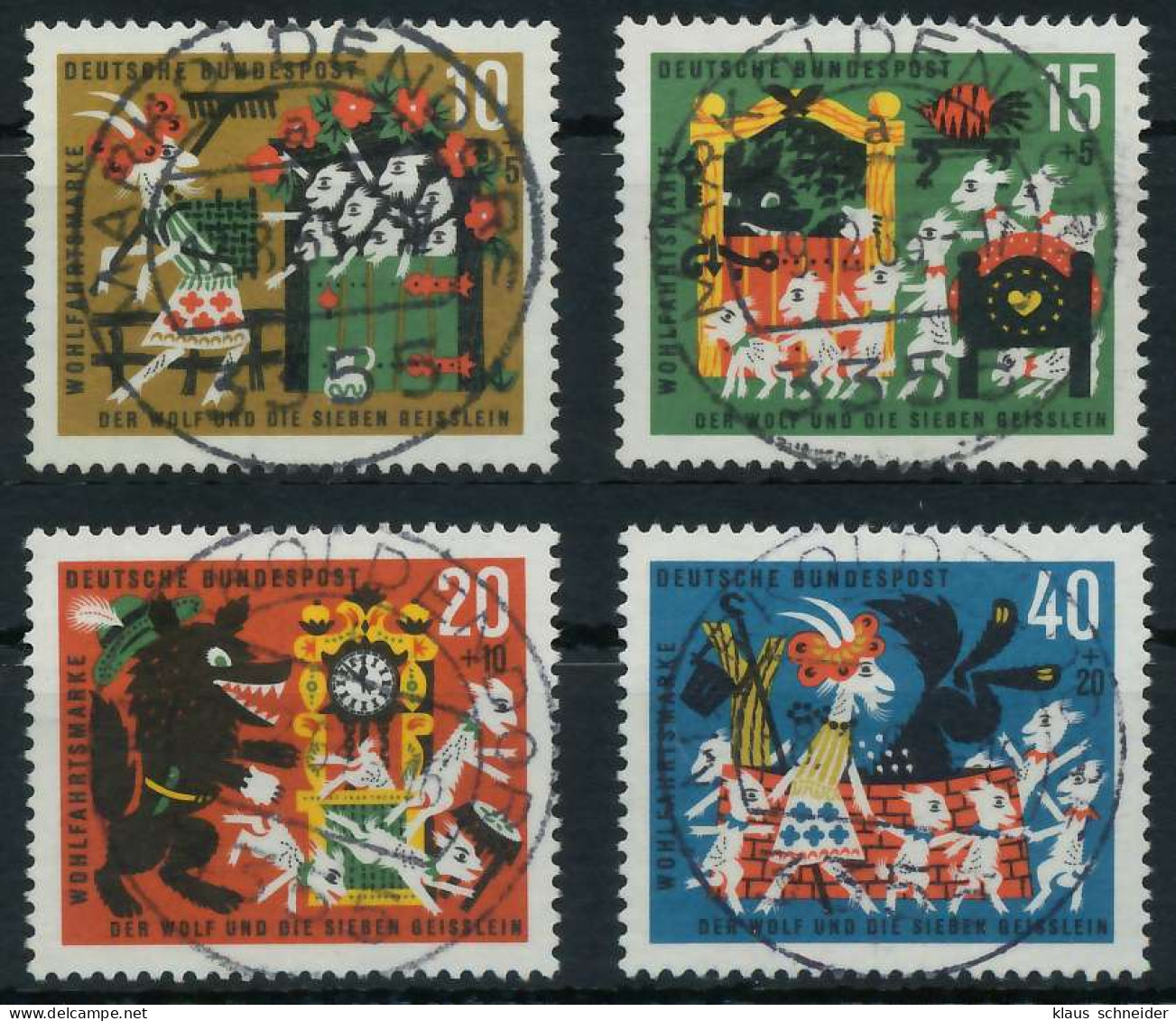 BRD BUND 1963 Nr 408-411 Zentrisch Gestempelt X6A3396 - Used Stamps