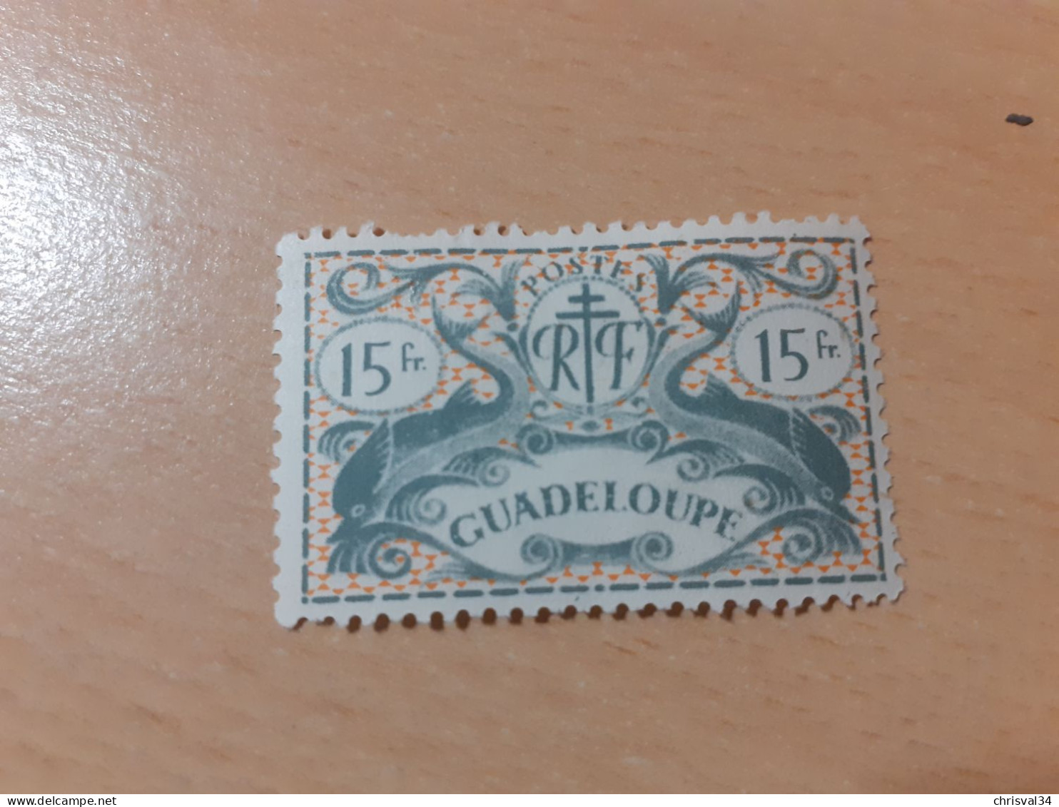 TIMBRE   GUADELOUPE       N  195    COTE  1,25   EUROS  NEUF  TRACE  CHARNIERE - Ongebruikt