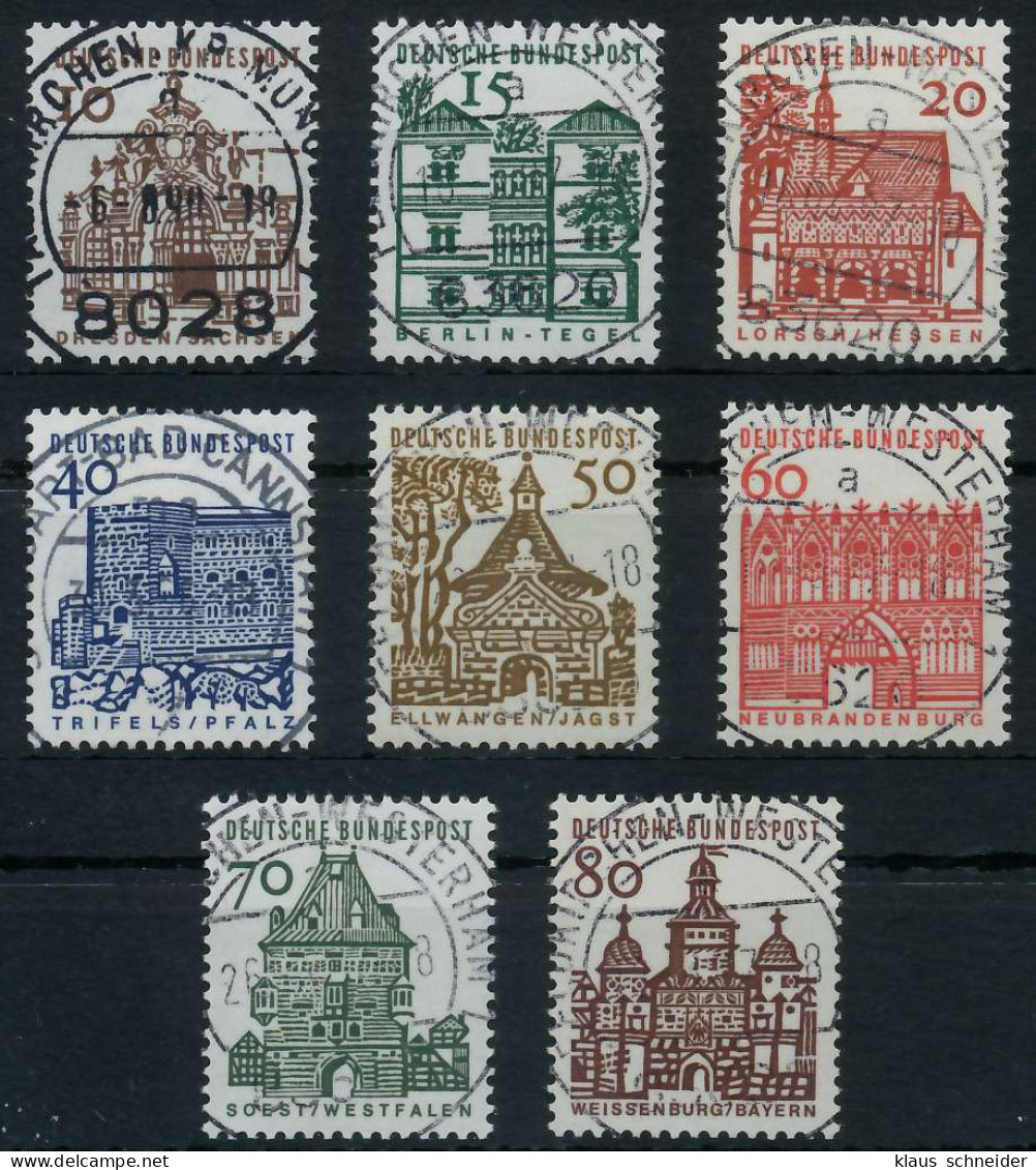 BRD BUND DS BAUWERKE 1 Nr 454-461 Zentrisch Gestempelt X6A33DE - Used Stamps