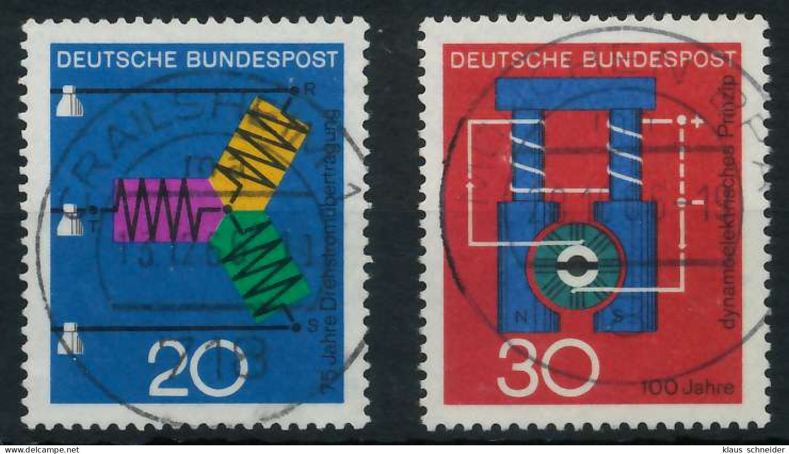 BRD BUND 1966 Nr 521-522 Zentrisch Gestempelt X6A3446 - Used Stamps