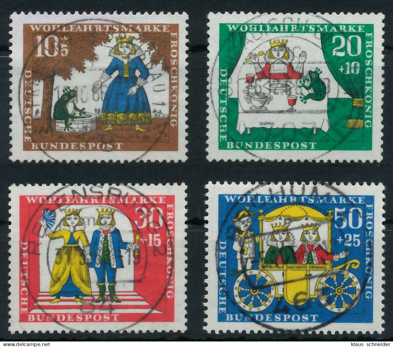 BRD BUND 1966 Nr 523-526 Zentrisch Gestempelt X6A344A - Used Stamps