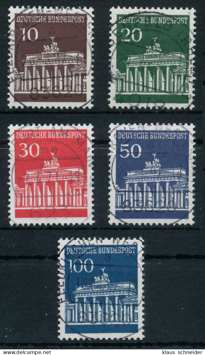 BRD BUND DS BRANDENBURGER TOR Nr 506v-510v ZENT X6A3476 - Used Stamps