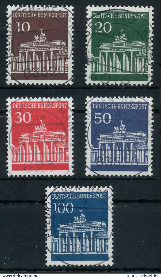 BRD BUND DS BRANDENBURGER TOR Nr 506v-510v ZENT X6A3476 - Oblitérés