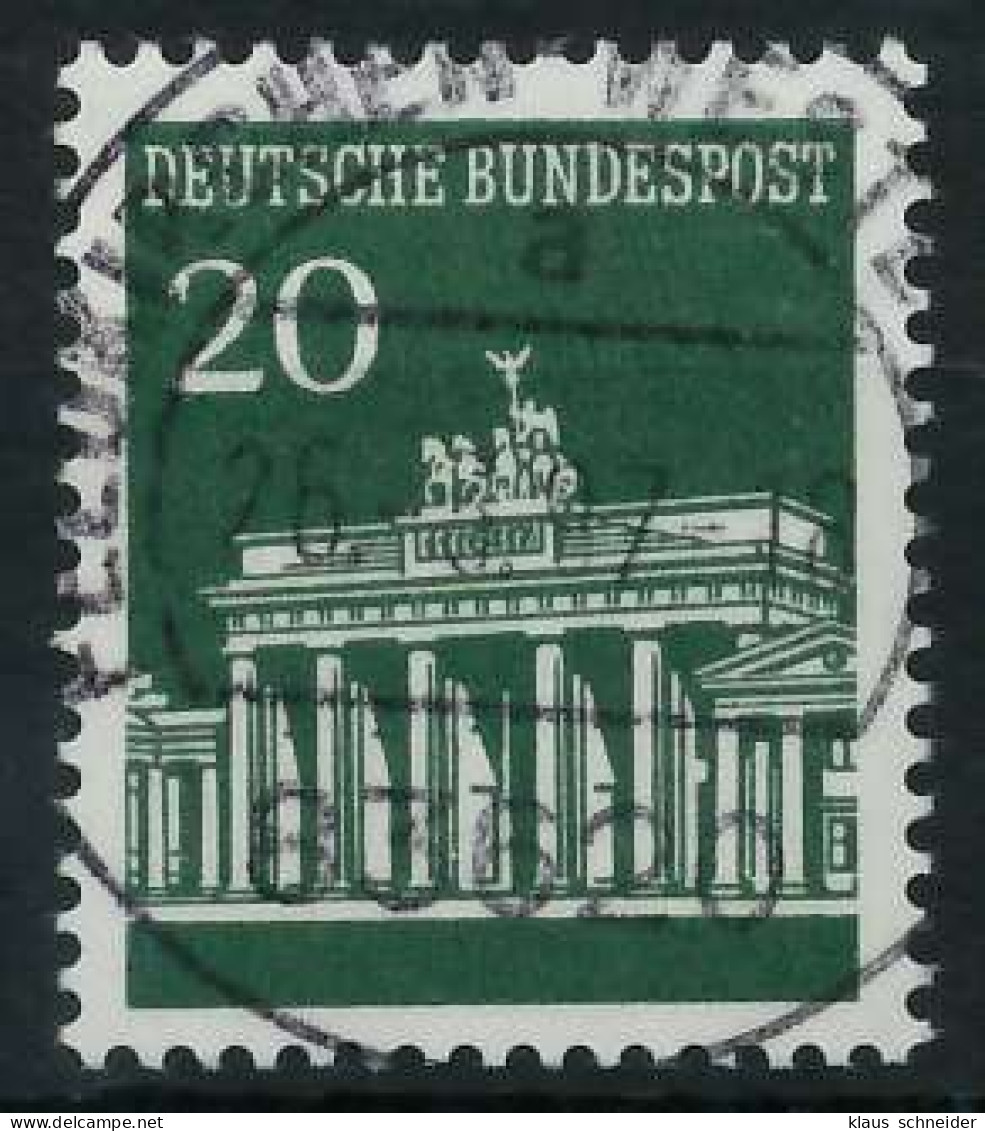 BRD BUND DS BRANDENBURGER TOR Nr 507v Zentrisch Gestempelt X6A348A - Oblitérés