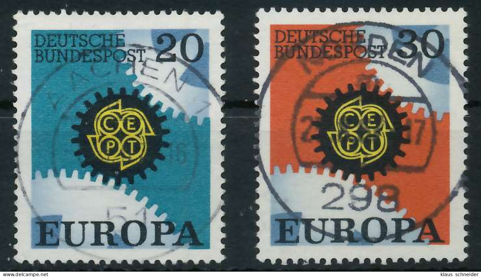 BRD BUND 1967 Nr 533-534 Zentrisch Gestempelt X6A3492 - Oblitérés