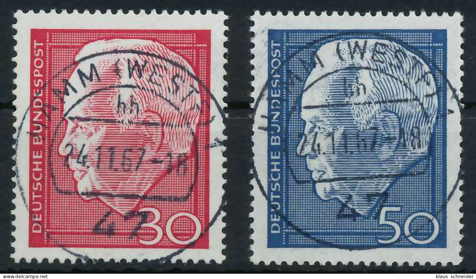 BRD BUND 1967 Nr 542-543 Zentrisch Gestempelt X6A34A6 - Used Stamps