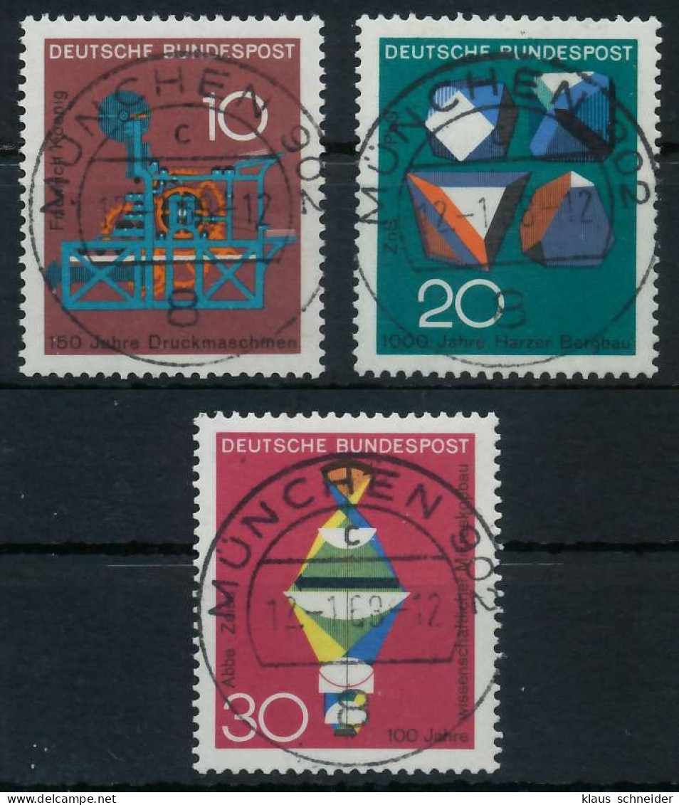 BRD BUND 1968 Nr 546-548 Zentrisch Gestempelt X6A34B6 - Gebraucht