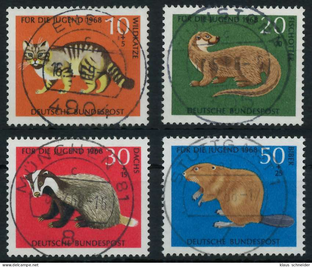 BRD BUND 1968 Nr 549-552 Zentrisch Gestempelt X6A34CA - Used Stamps