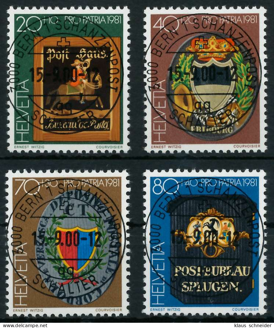 SCHWEIZ PRO PATRIA Nr 1199-1202 Zentrisch Gestempelt X6AA96E - Used Stamps