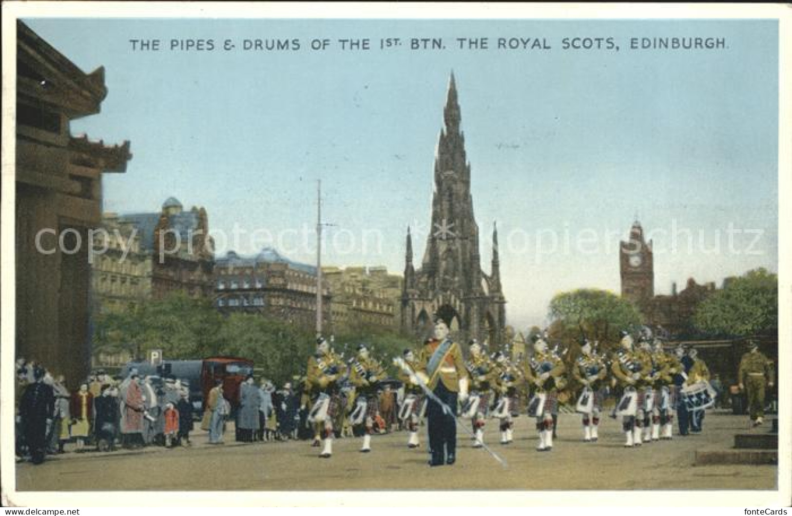 11750360 Edinburgh Pipes And Drums Of The 1st Battalion The Royal Scots Edinburg - Sonstige & Ohne Zuordnung