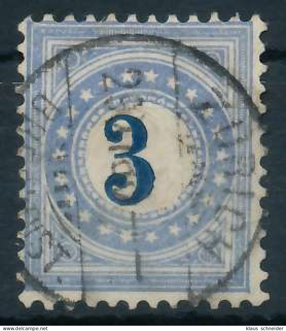 SCHWEIZ PORTOMARKEN 1878 Nr 3I Kaa Zentrisch Gestempelt X6B61CE - Postage Due