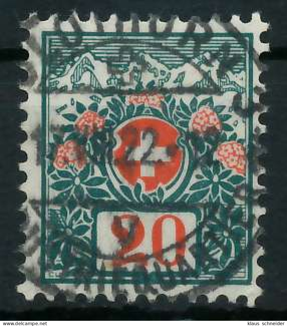 SCHWEIZ PORTOMARKEN 1910-1924 Nr 34 Zentrisch Gestempelt X6B6232 - Portomarken