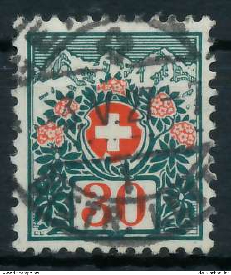 SCHWEIZ PORTOMARKEN 1910-1924 Nr 36 Zentrisch Gestempelt X6B6242 - Strafportzegels