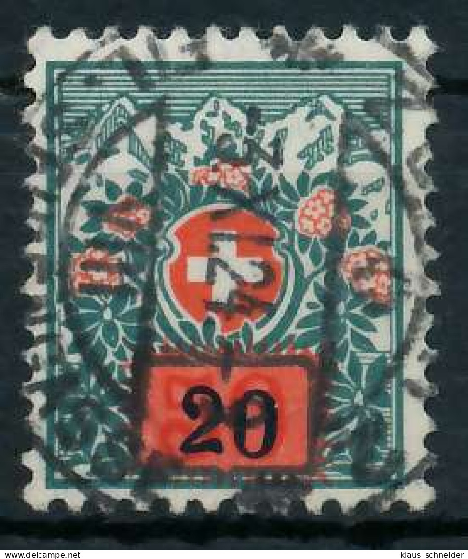 SCHWEIZ PORTOMARKEN 1910-1924 Nr 41 Zentrisch Gestempelt X6B6256 - Postage Due