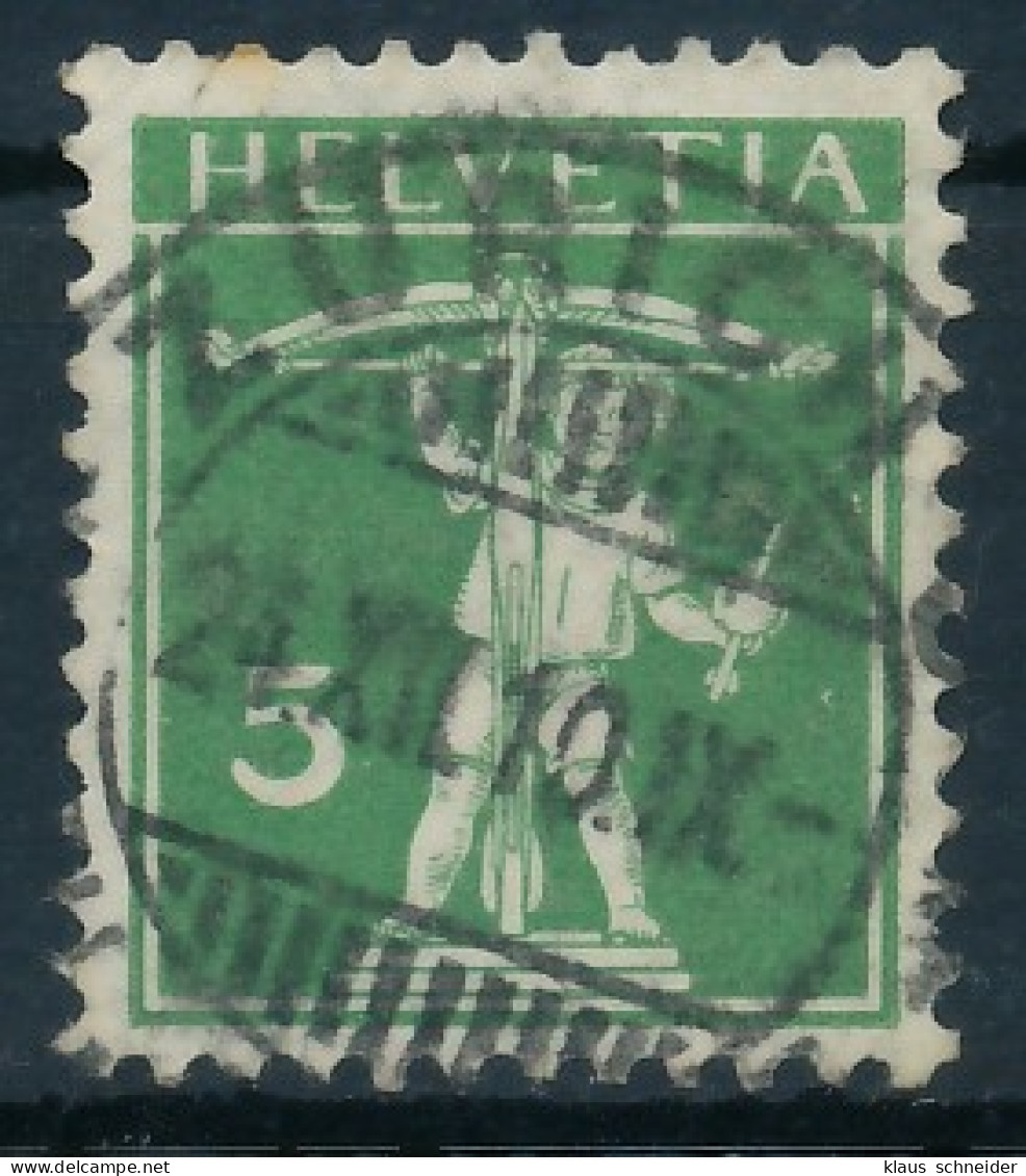 SCHWEIZ 1909 Nr 113II Zentrisch Gestempelt X6C2A4A - Oblitérés