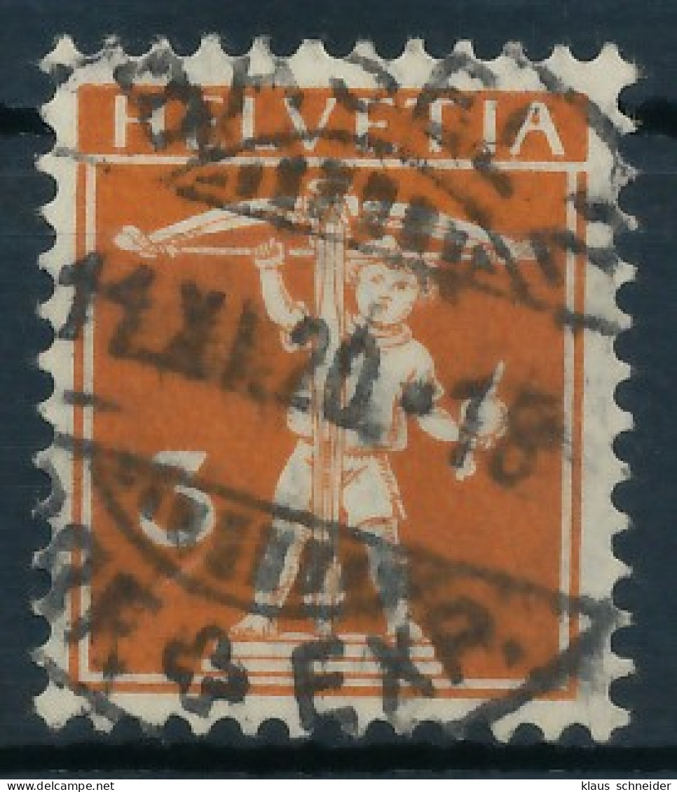 SCHWEIZ 1917 Nr 137 Zentrisch Gestempelt X6C2A4E - Used Stamps