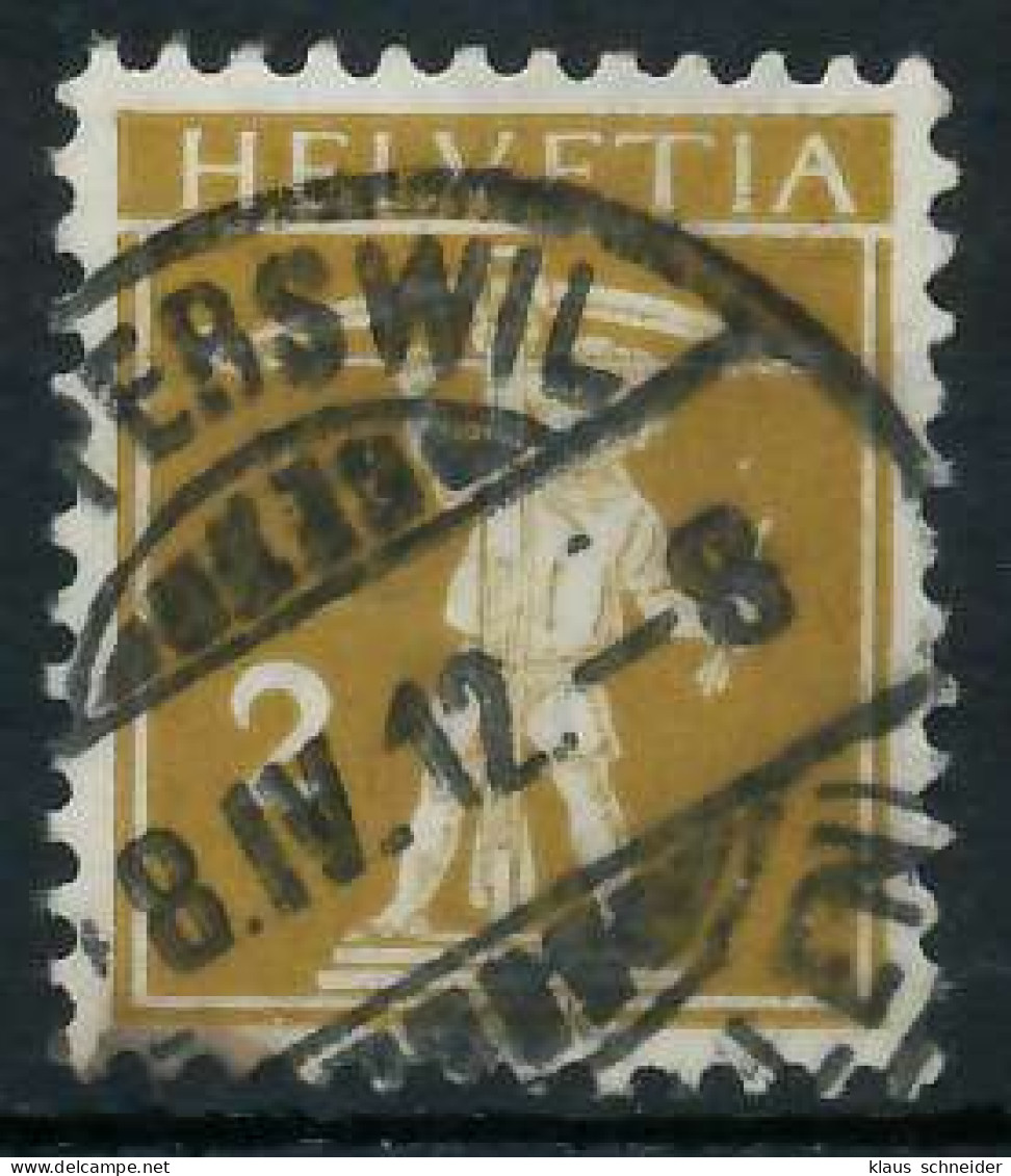 SCHWEIZ 1909 Nr 111III Zentrisch Gestempelt X6C2A76 - Usati