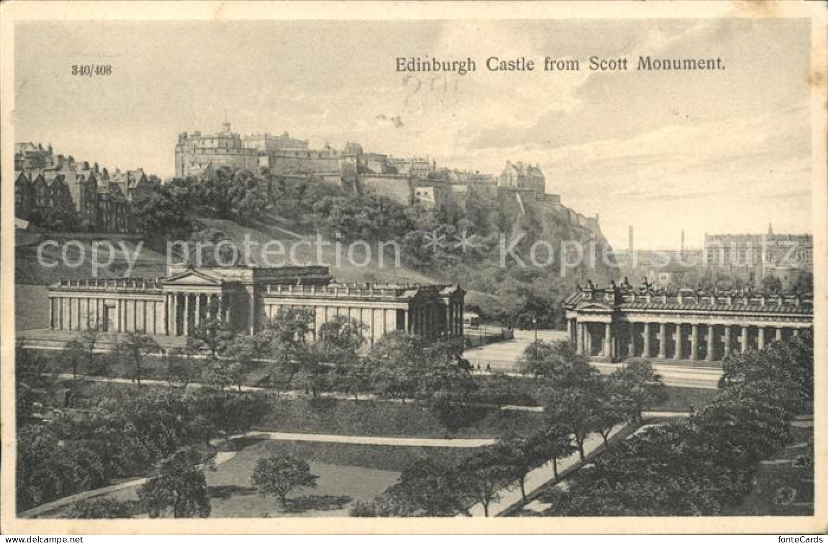 11750322 Edinburgh Castle View From Scott Monument Edinburgh - Other & Unclassified
