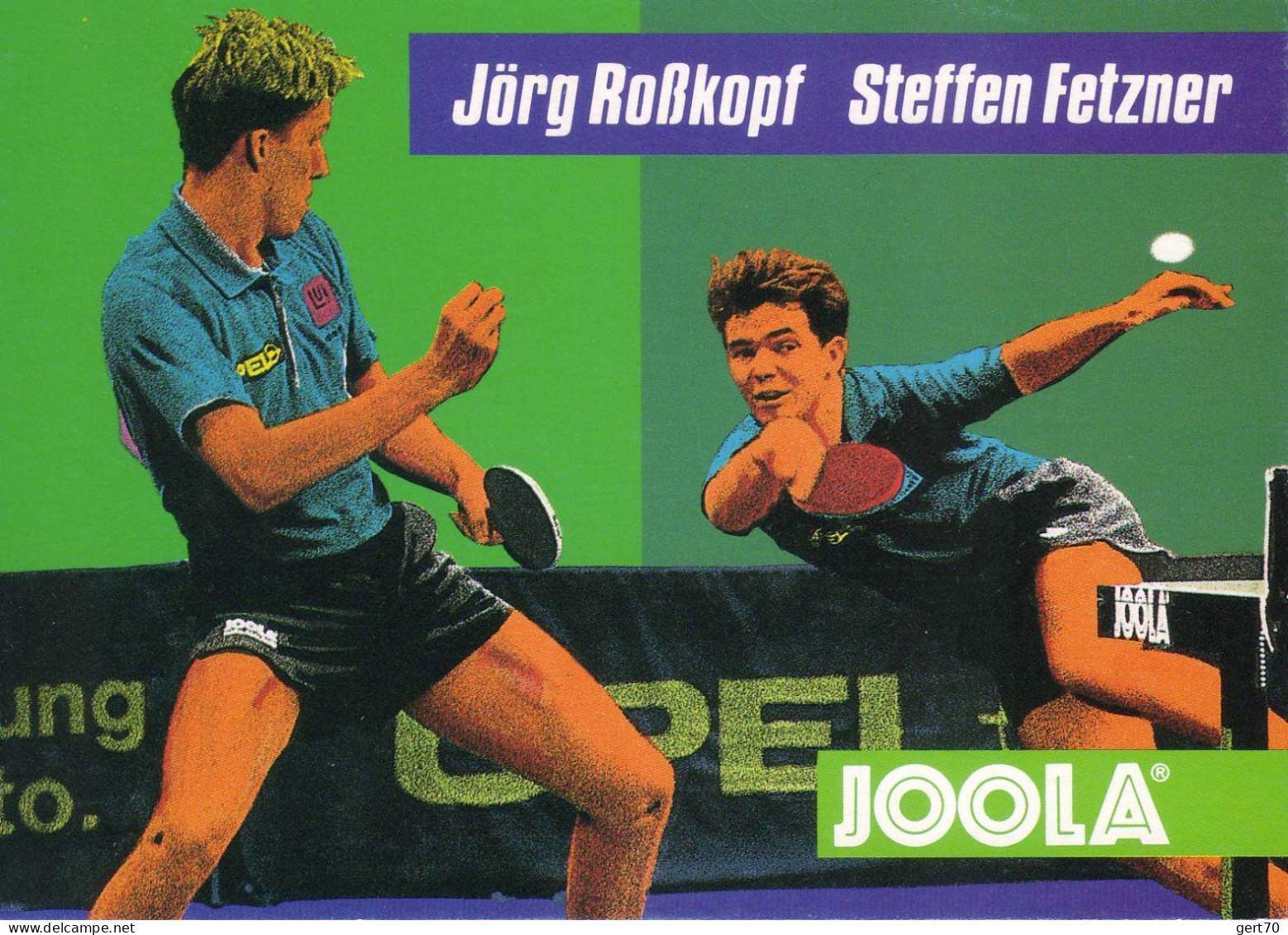 Germany / Allemagne 1989, Jörg Rosskopf And Steffen Fetzner / World Champions In Men's Double / Dortmund - Tenis De Mesa