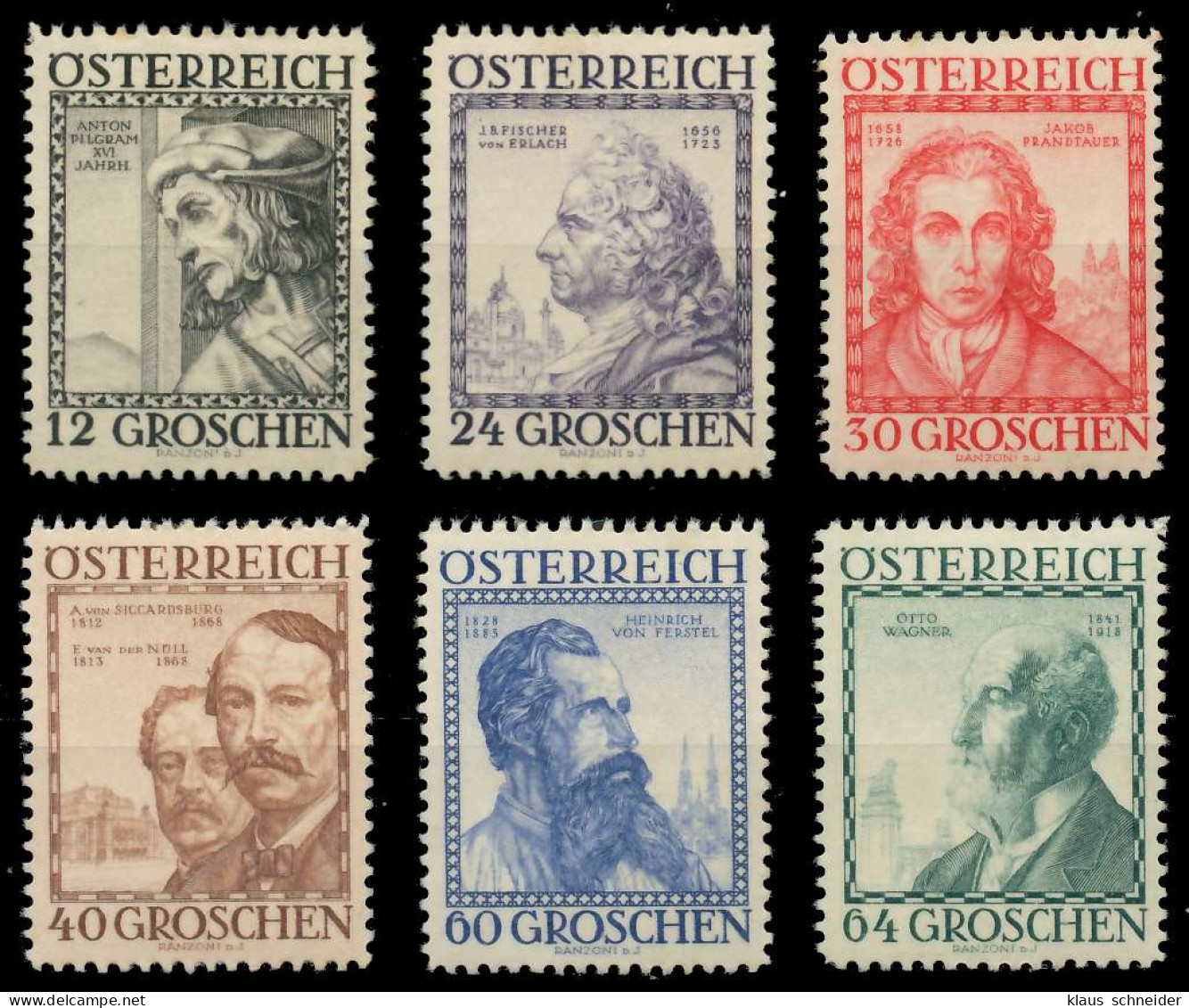 ÖSTERREICH 1934 Nr 591-596 Postfrisch X6FAEEE - Unused Stamps