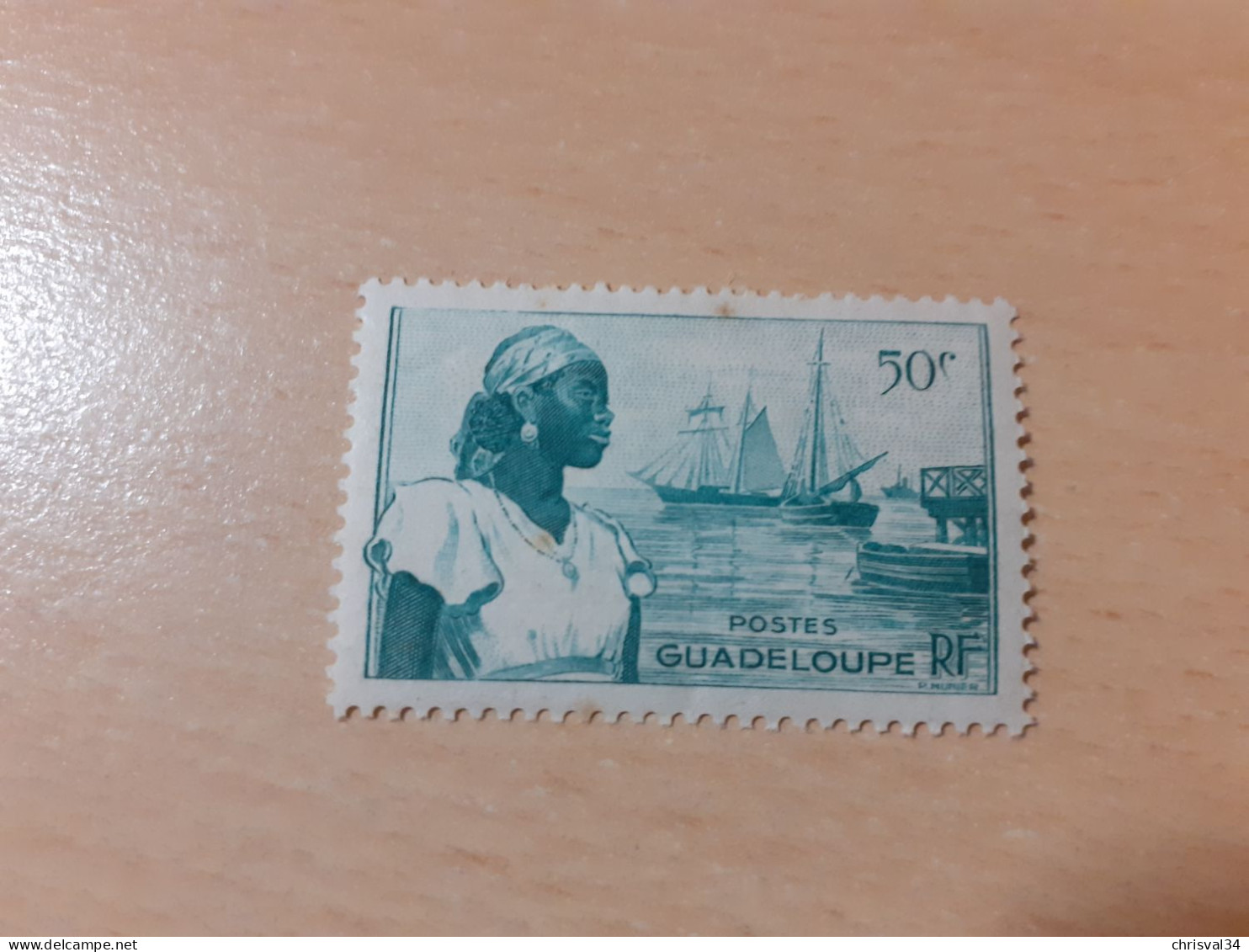 TIMBRE   GUADELOUPE       N  199    COTE  0,50   EUROS  NEUF  TRACE  CHARNIERE - Nuevos