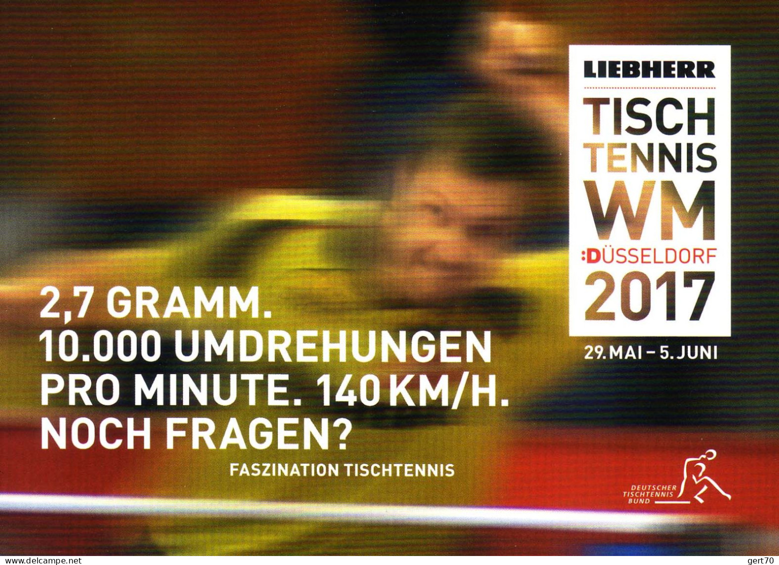 Germany / Allemagne 2017, World Table Tennis Championships / Championnats Du Monde / Düsseldorf - Tennis De Table